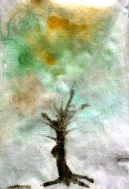 Faded summer tree