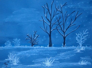 Eisblaue Welt