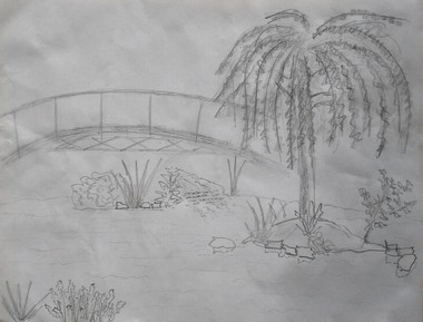 Skizze zu "Idylle am See"